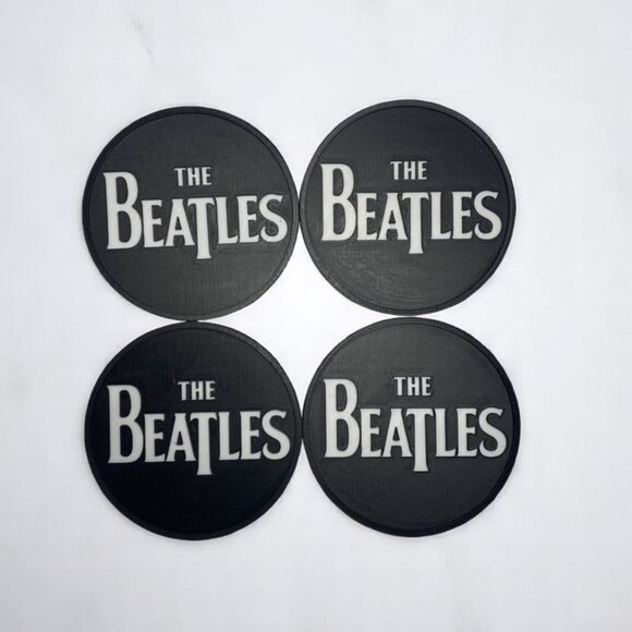 The Beatles 3D-Printed Drink Coasters Set of 4 - Picture 1 of 3